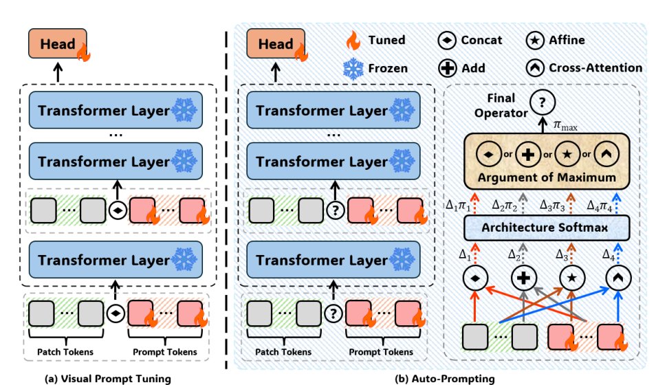 Layer-Specific Prompt Fusion Discovery via Differentiable Search in Vision Foundation Models Figure 1