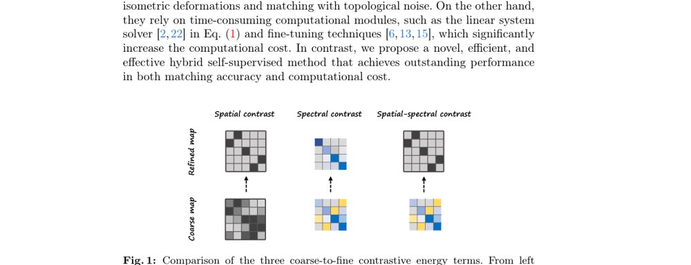 Coarse-to-Fine: A Hybrid Self-Supervised Method for Non-rigid 3D Shape Matching Figure 1