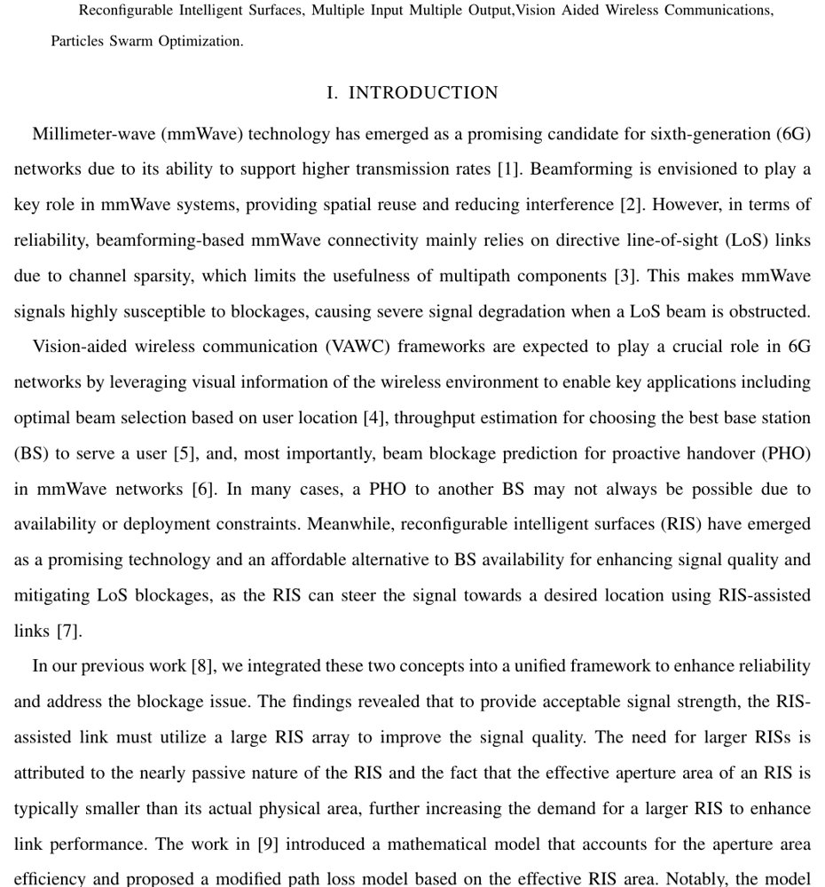 RIS-Assisted Proactive Handover for Reliable mmWave Wireless Networks Figure 1
