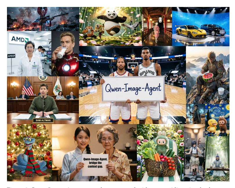 Qwen-Image-Agent: Bridging the Context Gap in Real-World Image Generation Figure 1