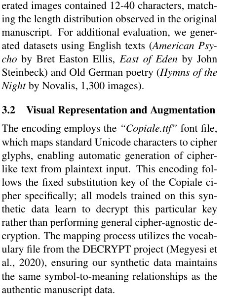 Joint Transcription and Decryption of Images of Encrypted Handwritten Documents: A Comparison with the Traditional Pipeline Figure 1