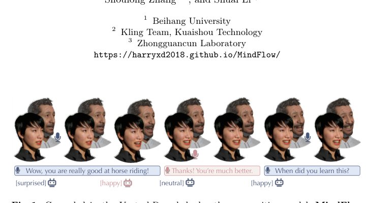 MindFlow: Harmonizing Cognitive Semantics and Acoustic Dynamics for Facial Animation Generation in Dyadic Conversations Figure 1
