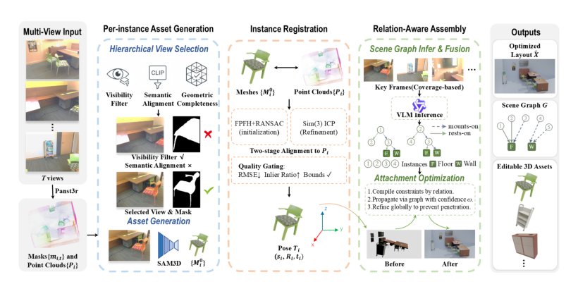 ReScene: Structured Indoor Scene Reconstruction from Multi-View Captures Figure 1
