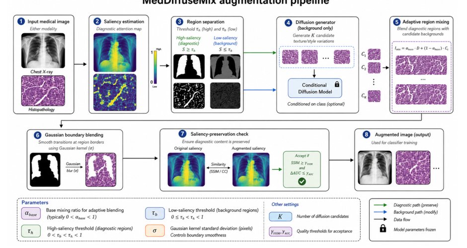MedDiffuseMix: Preserving Diagnostic Evidence with Saliency-Aware Diffusion Medical Image Data Augmentatio Figure 1
