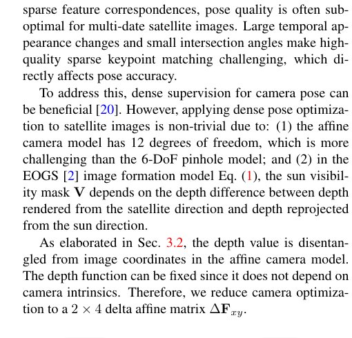 SatSplat: Geometrically-Accurate Gaussian Splatting for Satellite Imagery Figure 1