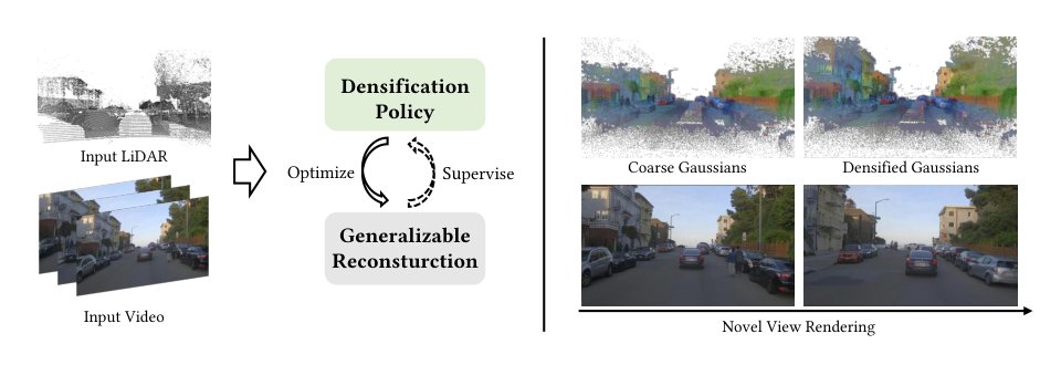 L2D2-GS: Learning to Densify for Feedforward Dynamic Gaussian Scene Reconstruction Figure 1