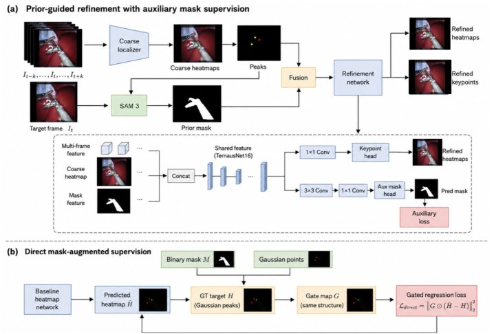 Dense Structural Priors for Sparse Functional Landmark Localization in Surgical Videos Figure 1
