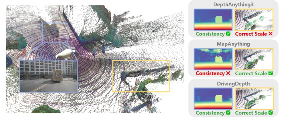 DrivingDepth: Sparse-Prompted Pixel-wise Scale Correction for Driving Depth Estimation Figure 1