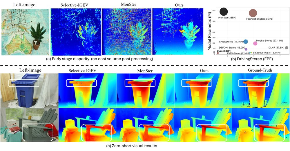 LiteMatch: Lightweight Zero-Shot Stereo Matching via Cost Volume Stabilization Figure 1