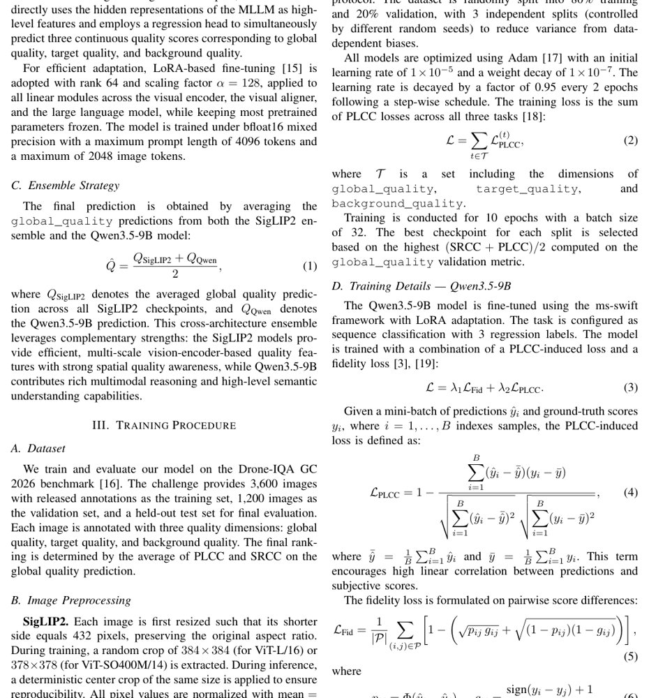 DroneIQA-VLE: Multi-Task Drone Image Quality Assessment via Vision-Language Ensemble Figure 1