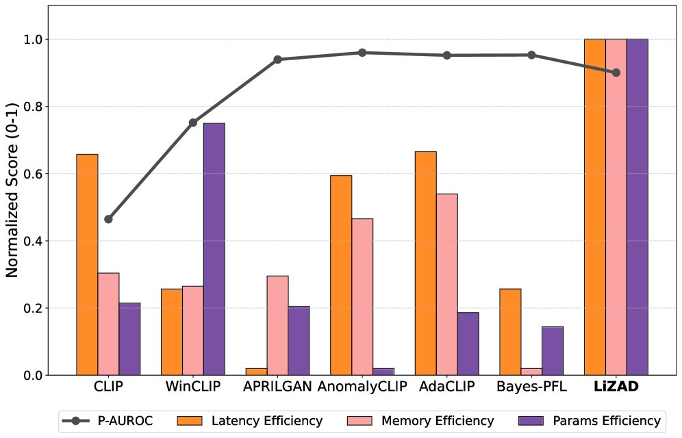 LiZAD: A Lightweight Zero-Shot Anomaly Detection Framework for Industrial Manufacturing Figure 1