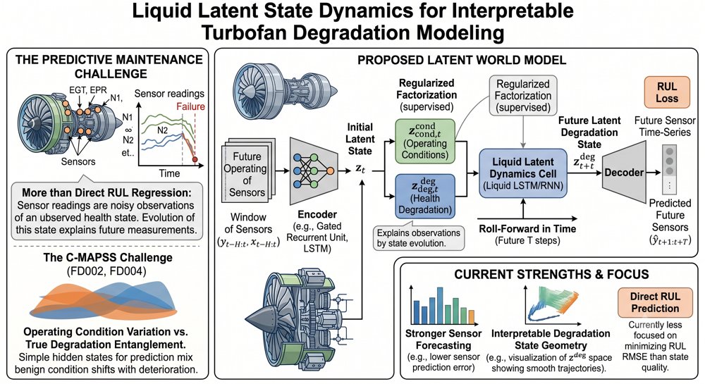 Liquid Latent State Dynamics for Interpretable Turbofan Degradation Modeling Figure 1