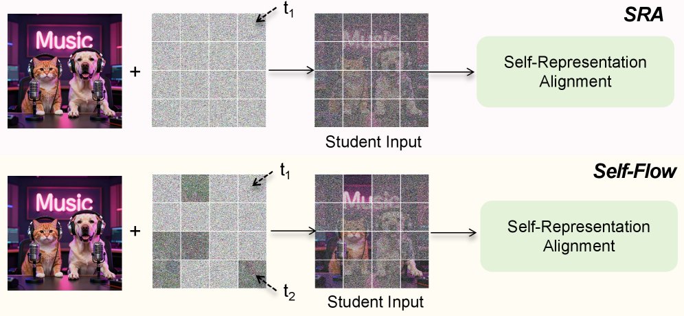 From SRA to Self-Flow: Data Augmentation or Self-Supervision? Figure 1