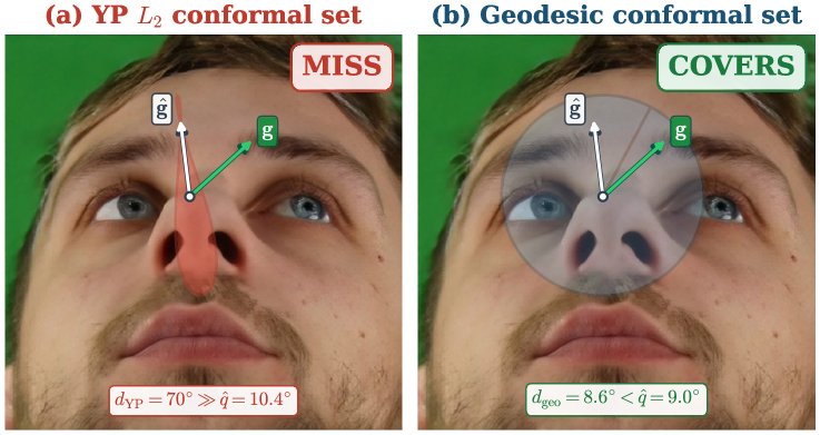Coordinate Singularities Break Conformal Coverage for Gaze and Head Pose Figure 1