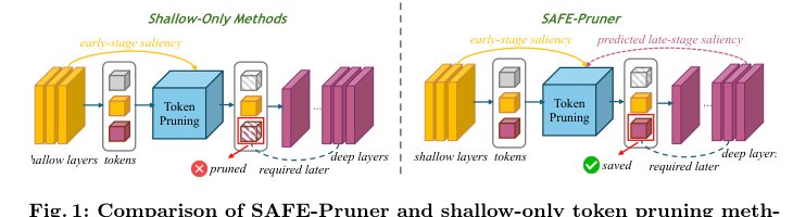 SAFE-Pruner: Semantic Attention-Guided Future-Aware Token Pruning for Efficient Vision-Language-Action Manipulation Figure 1