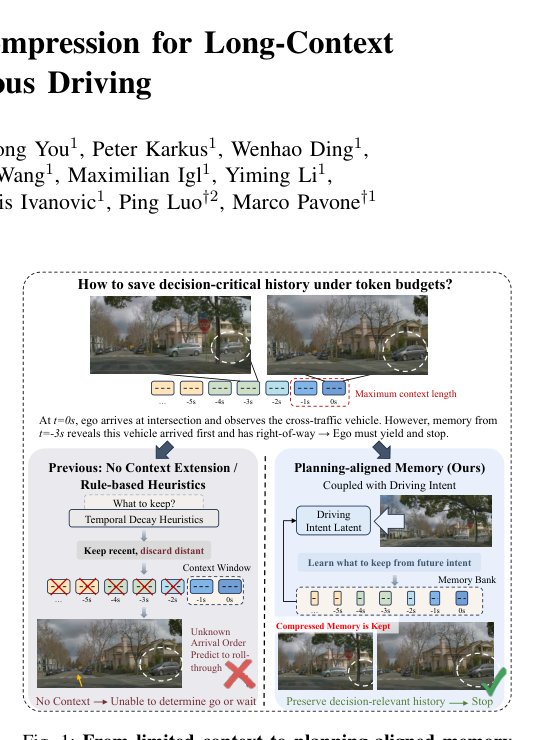 Planning-aligned Token Compression for Long-Context Autonomous Driving Figure 1