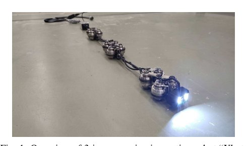 Development of a 3 in Sewer Pipe Inspection Robot with an Articulated Differential Mechanism using X-shaped Linkages Figure 1