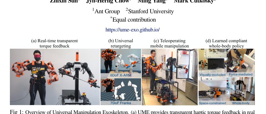 Universal Manipulation Exoskeleton: Learning Compliant Whole-body Policies with Real-time Torque Feedback Figure 1