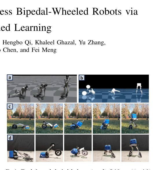 Robust Fall Recovery for Armless Bipedal-Wheeled Robots Via Force-Guided Learning Figure 1