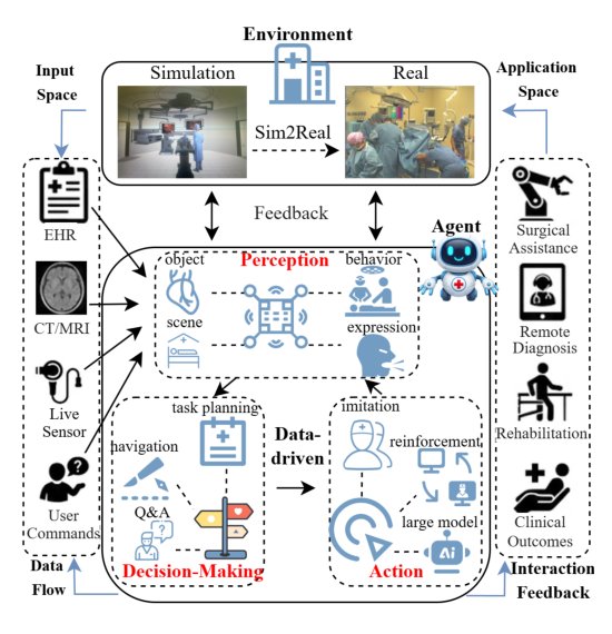 Towards Next-Generation Healthcare: A Survey of Medical Embodied AI for Perception, Decision-Making, and Action Figure 1