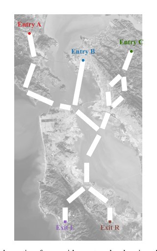 Decentralized Autonomous Traffic Management through Corridor Networks Figure 1