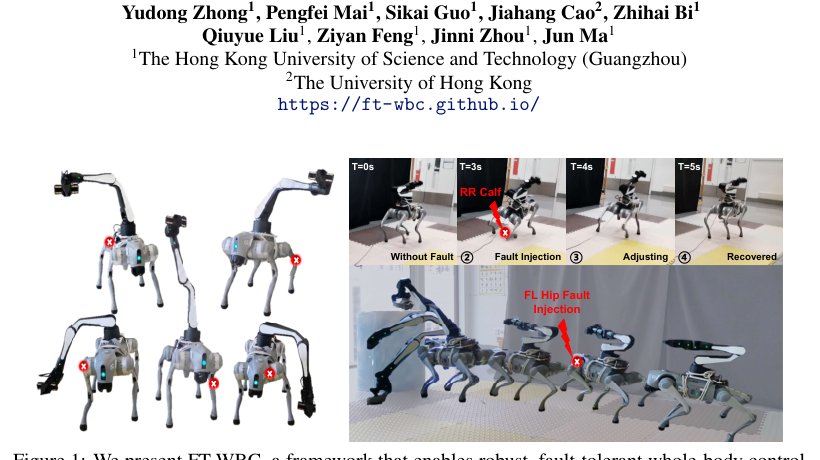FT-WBC: Learning Fault-Tolerant Whole-Body Control for Legged Loco-Manipulation Figure 1