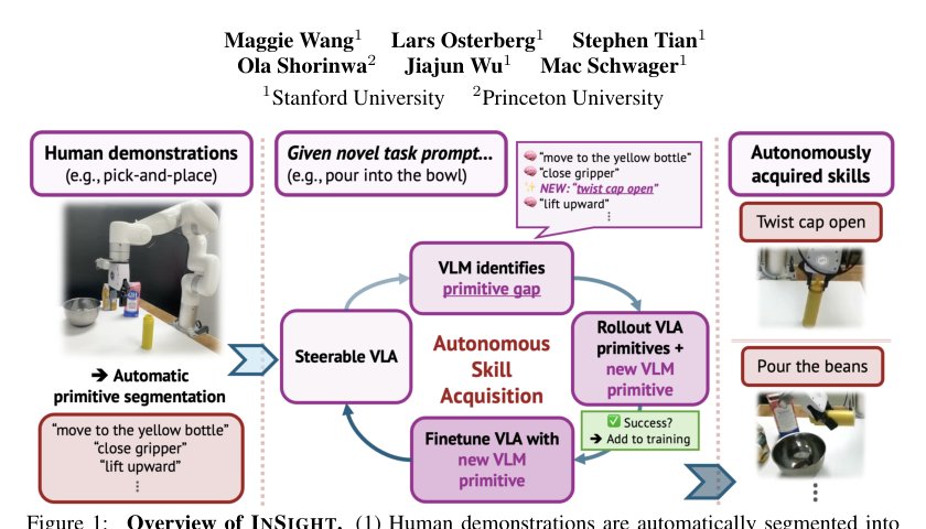 InSight: Self-Guided Skill Acquisition via Steerable VLAs Figure 1