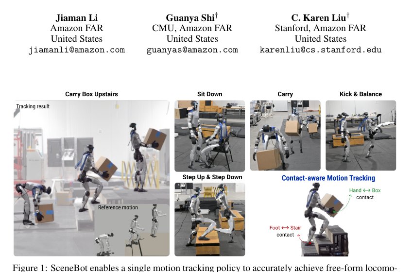 SceneBot: Contact-Prompted General Humanoid Whole Body Tracking with Scene-Interaction Figure 1