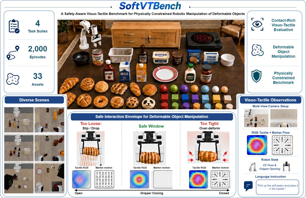 SoftVTBench: A Safety-Aware Visuo-Tactile Benchmark for Physically Constrained Robotic Manipulation of Deformable Objects Figure 1