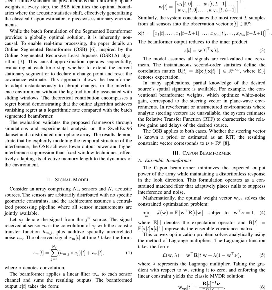 Time Segmented Beamforming via Dynamic Programming: Theory and Implementation Figure 1