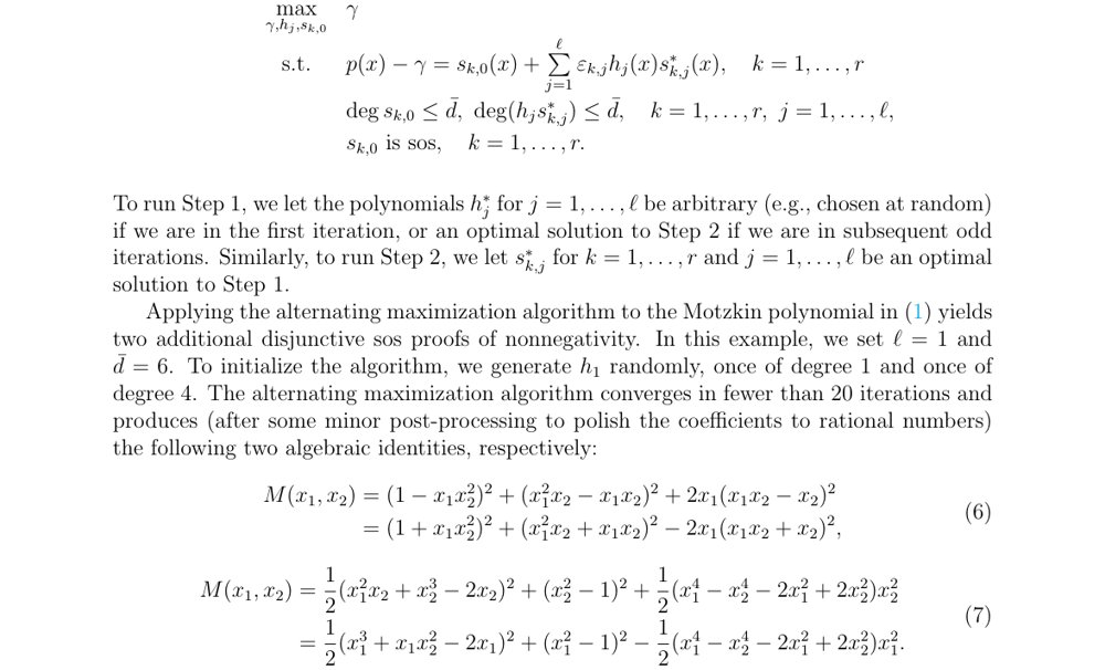 Disjunctive Sum of Squares Figure 1