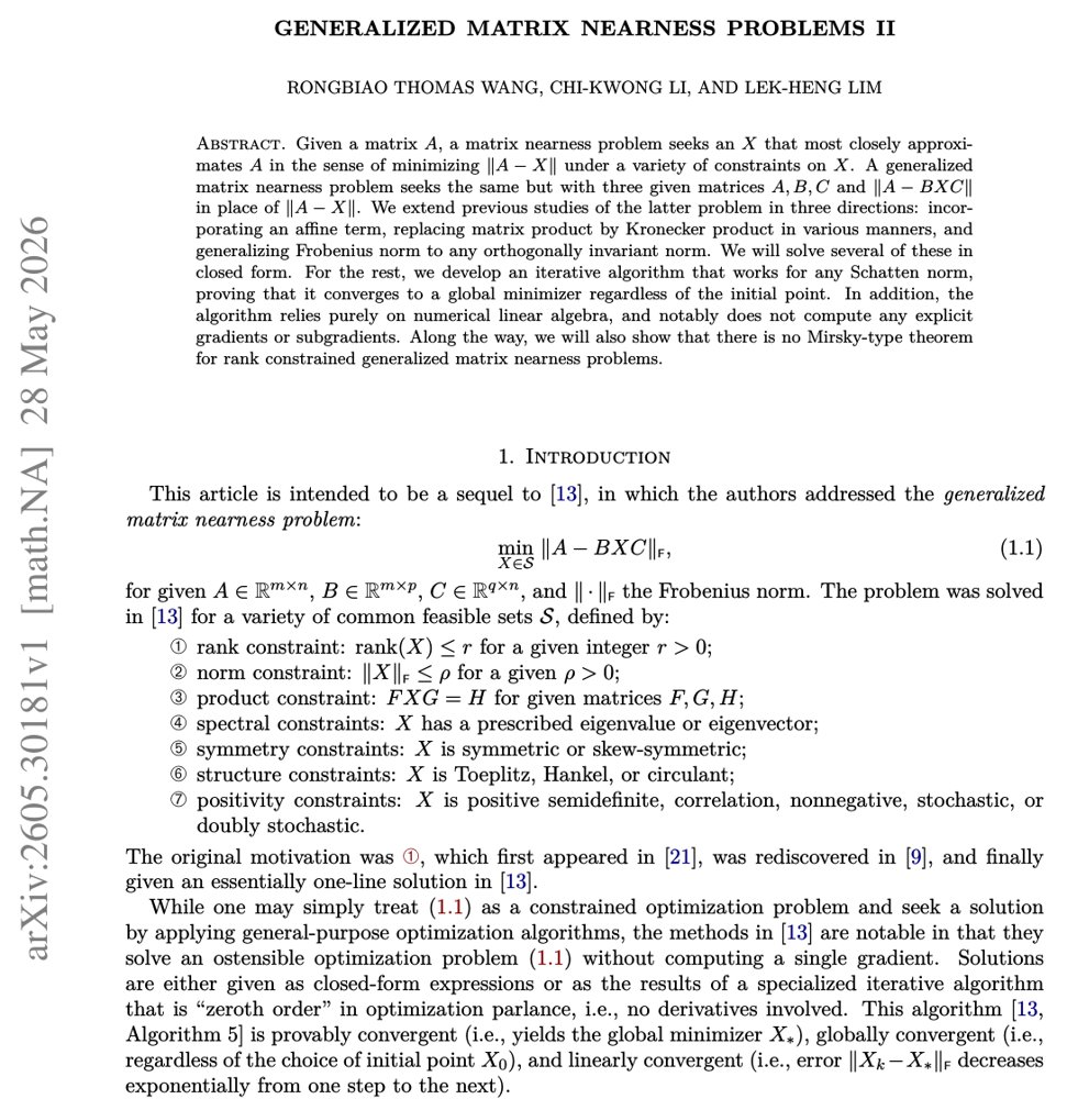 Generalized matrix nearness problems II Figure 1
