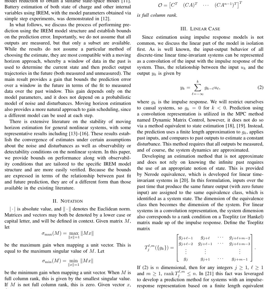 Bounds on Prediction Error When Using an Impulse Response/Equilibrium Model Structure Figure 1