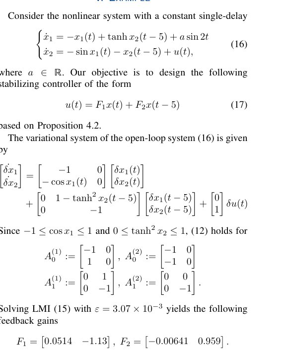Contraction Analysis of Time-Delay Systems Figure 1
