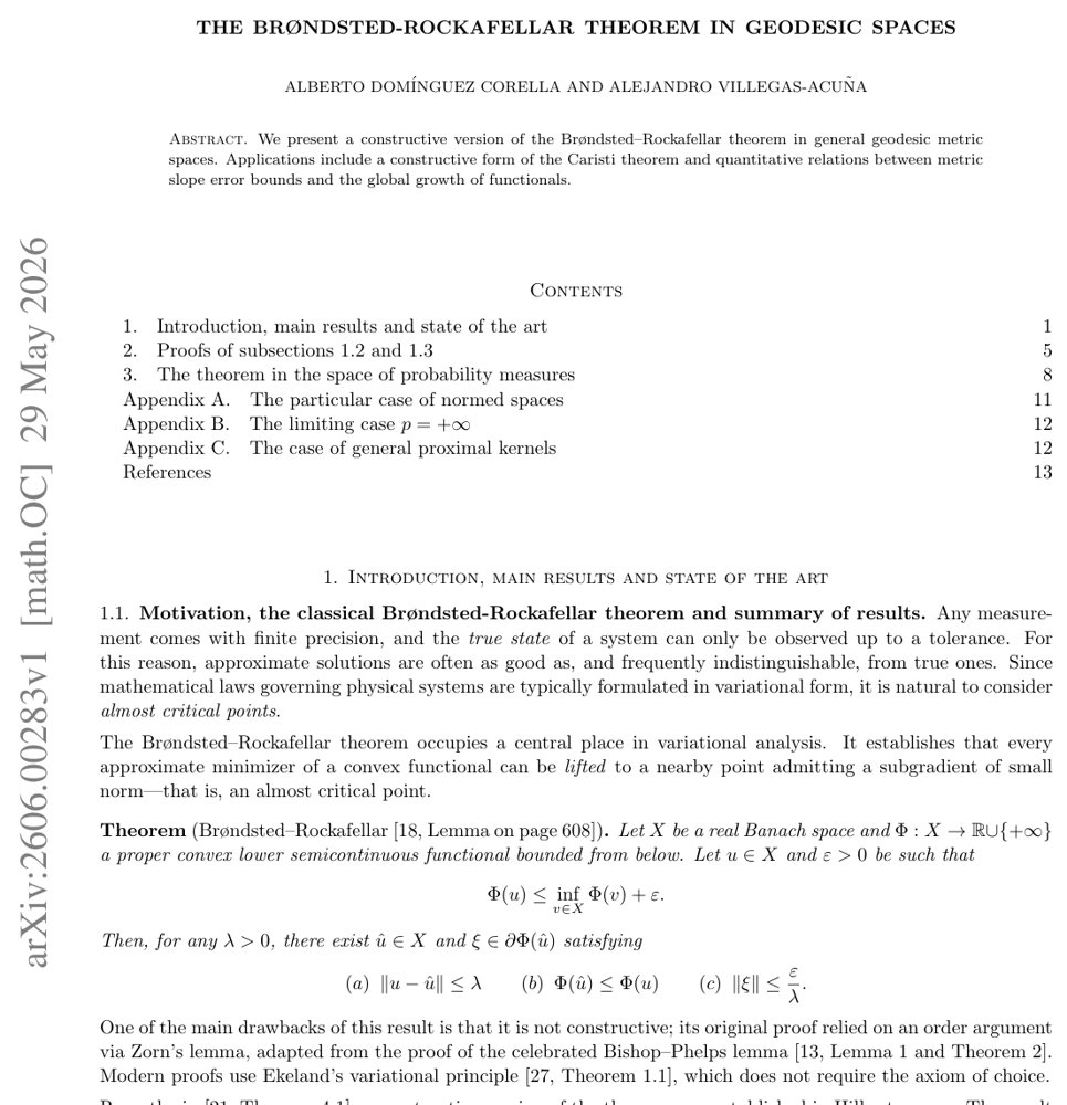 The Brøndsted-Rockafellar theorem in geodesic spaces Figure 1