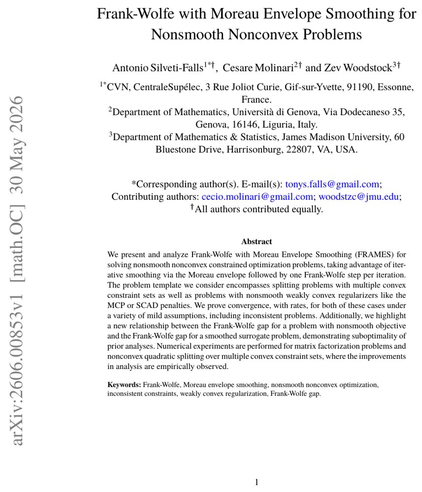 Frank-Wolfe with Moreau Envelope Smoothing for Nonsmooth Nonconvex Problems Figure 1