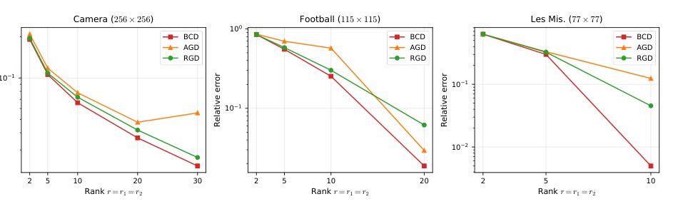 Riemannian Optimization for Hadamard Products of Low-Rank Matrices Figure 1