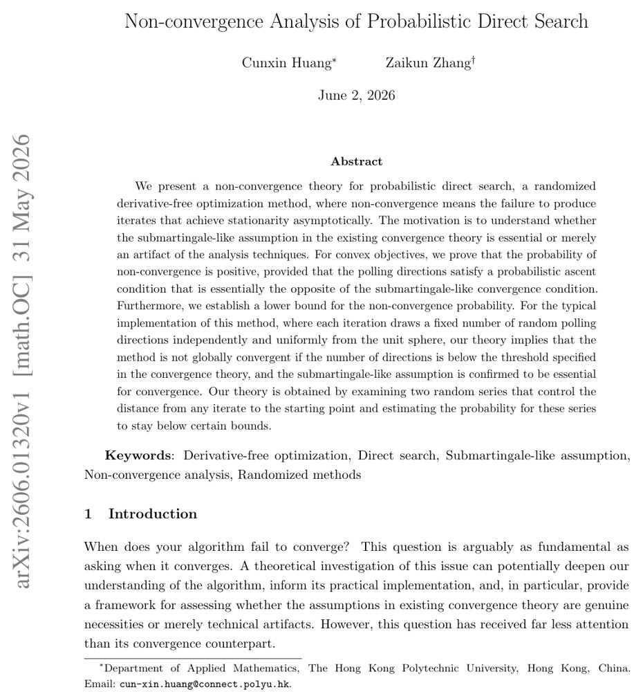 Non-convergence Analysis of Probabilistic Direct Search Figure 1