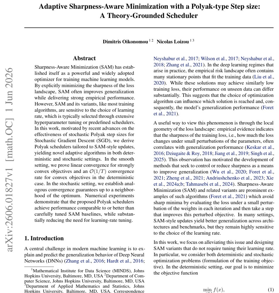 Adaptive Sharpness-Aware Minimization with a Polyak-type Step size: A Theory-Grounded Scheduler Figure 1