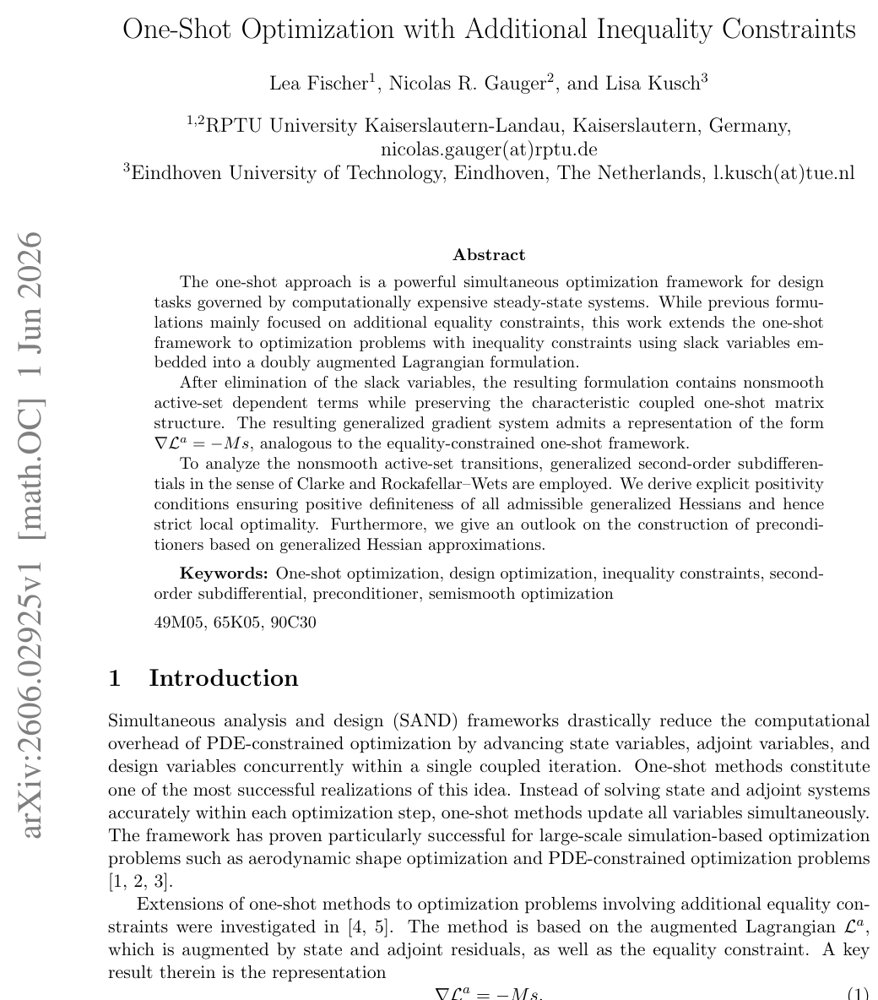 One-Shot Optimization with Additional Inequality Constraints Figure 1