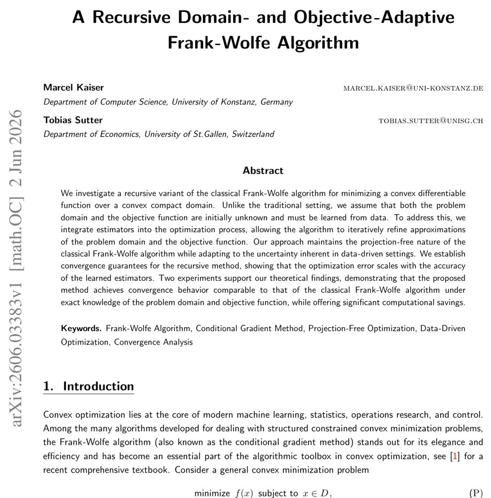 A Recursive Domain- and Objective-Adaptive Frank-Wolfe Algorithm Figure 1