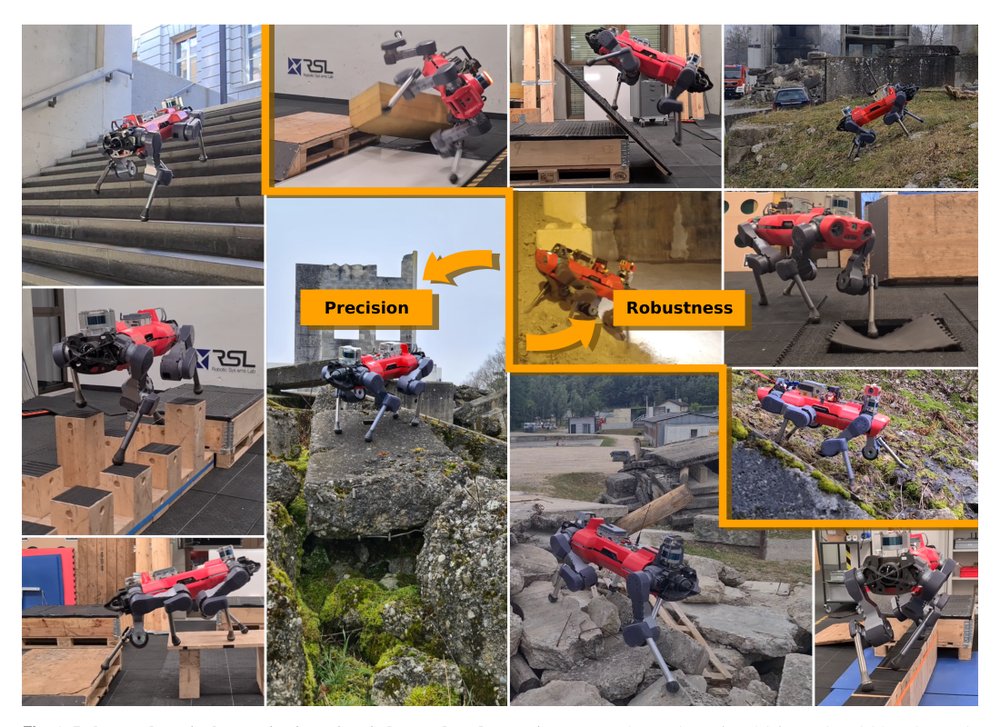 DTC: Deep Tracking Control - A Unifying Approach to Model-Based Planning and Reinforcement-Learning for Versatile and Robust Locomotion Figure 1
