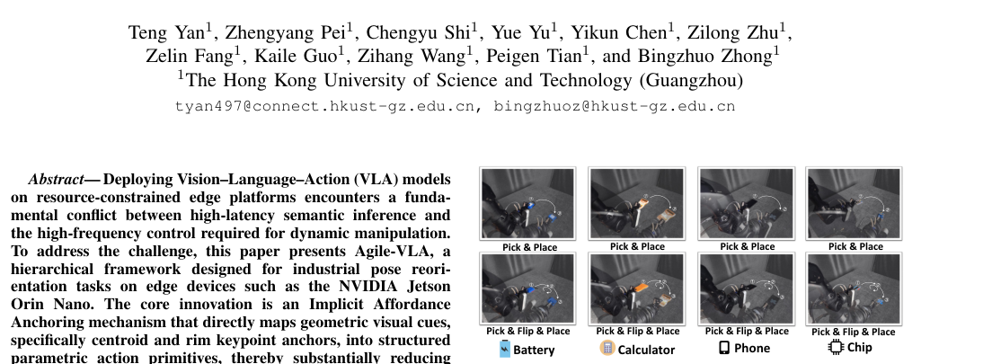 Agile-VLA: Few-Shot Industrial Pose Rectification via Implicit Affordance Anchoring figure