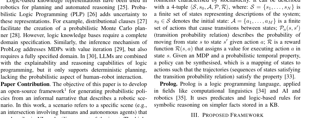 Automated Generation of MDPs Using Logic Programming and LLMs for Robotic Applications figure