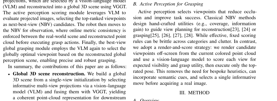 GraspView: Active Perception Scoring and Best-View Optimization for Robotic Grasping in Cluttered Environments figure