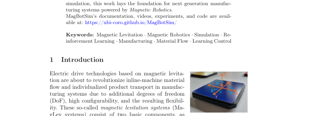 MagBotSim: Physics-Based Simulation and Reinforcement Learning Environments for Magnetic Robotics figure