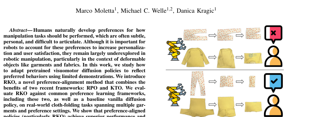 Preference Aligned Visuomotor Diffusion Policies for Deformable Object Manipulation figure