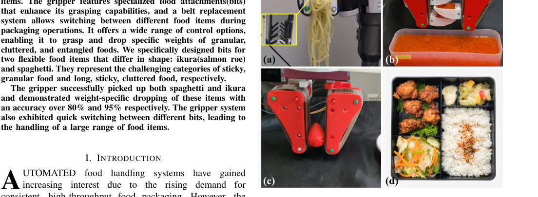 Replaceable Bit-based Gripper for Picking Cluttered Food Items figure