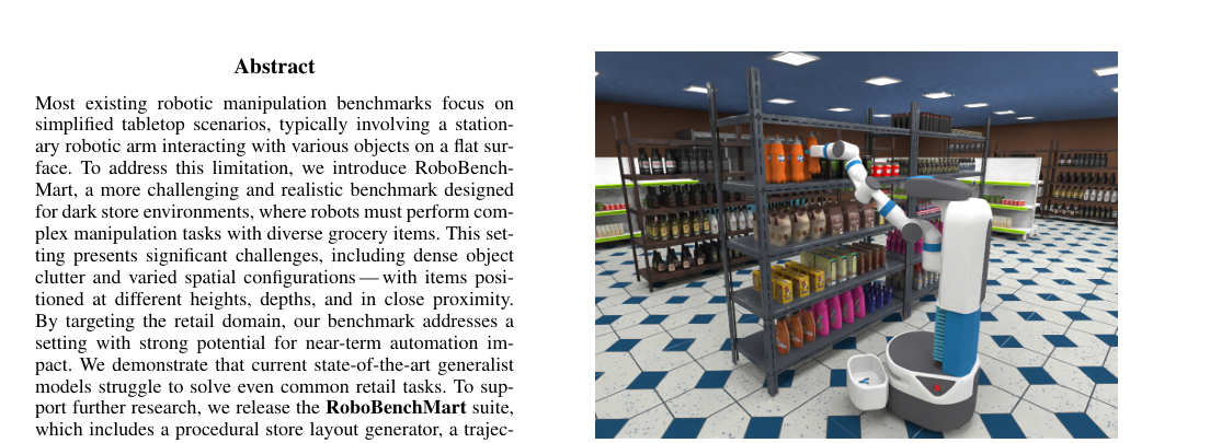 RoboBenchMart: Benchmarking Robots in Retail Environment figure