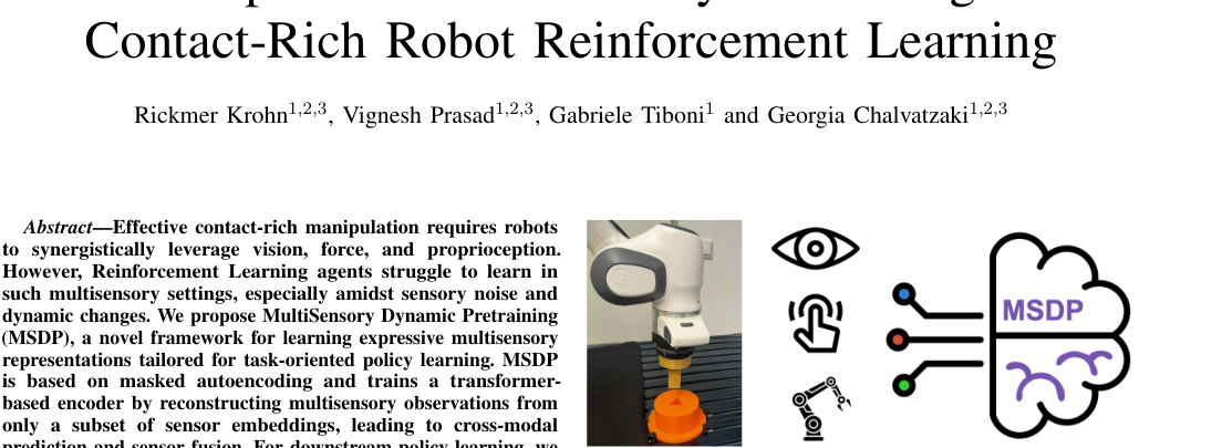 Self-Supervised Multisensory Pretraining for Contact-Rich Robot Reinforcement Learning figure